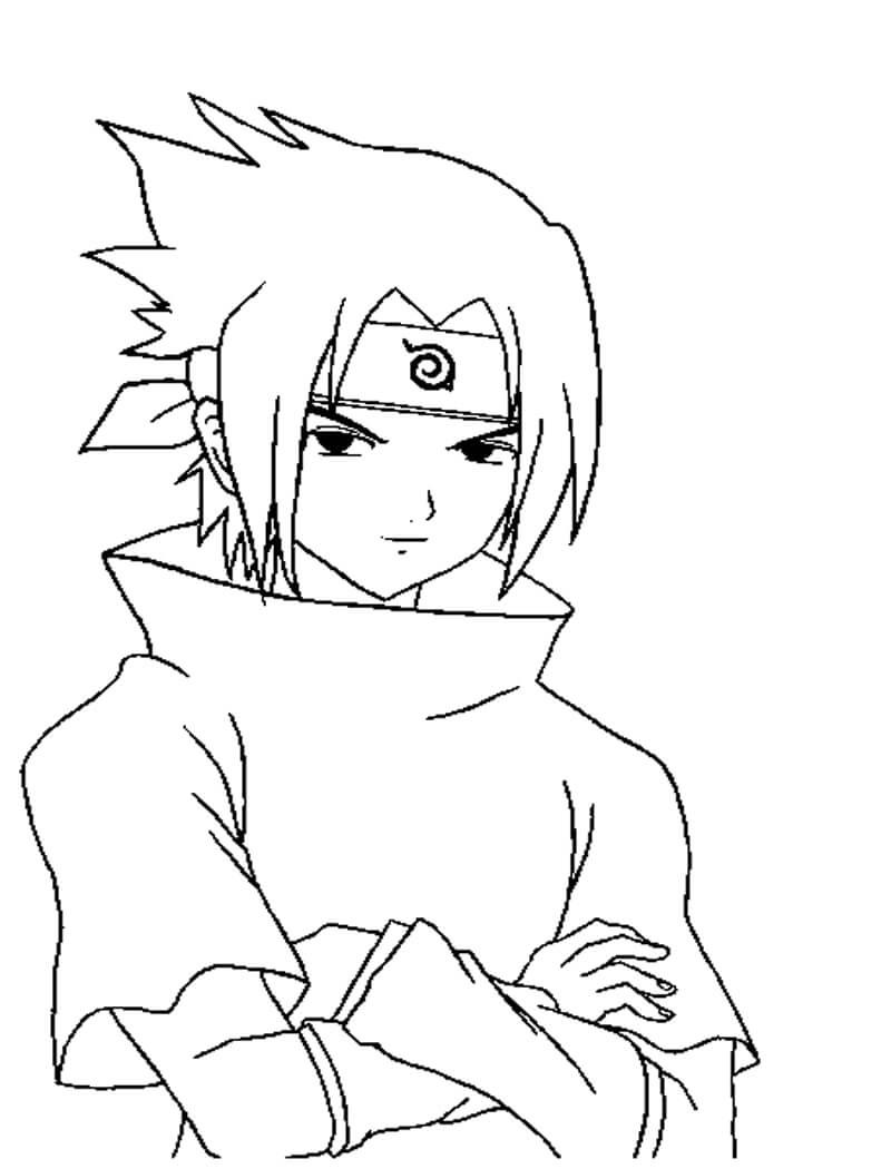 Pequeña cara Sonriente de Sasuke