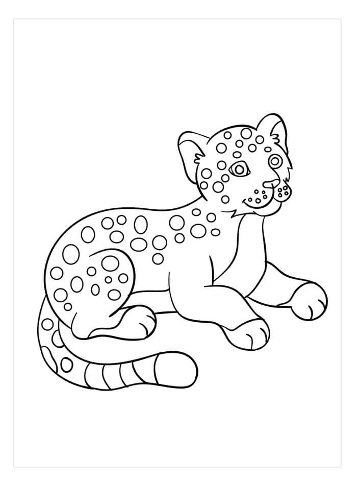 Pequeño Jaguar Reclinado