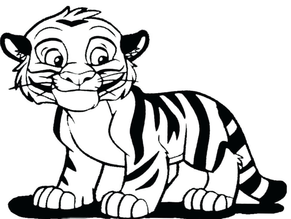 Pequeño tigre Sonriente