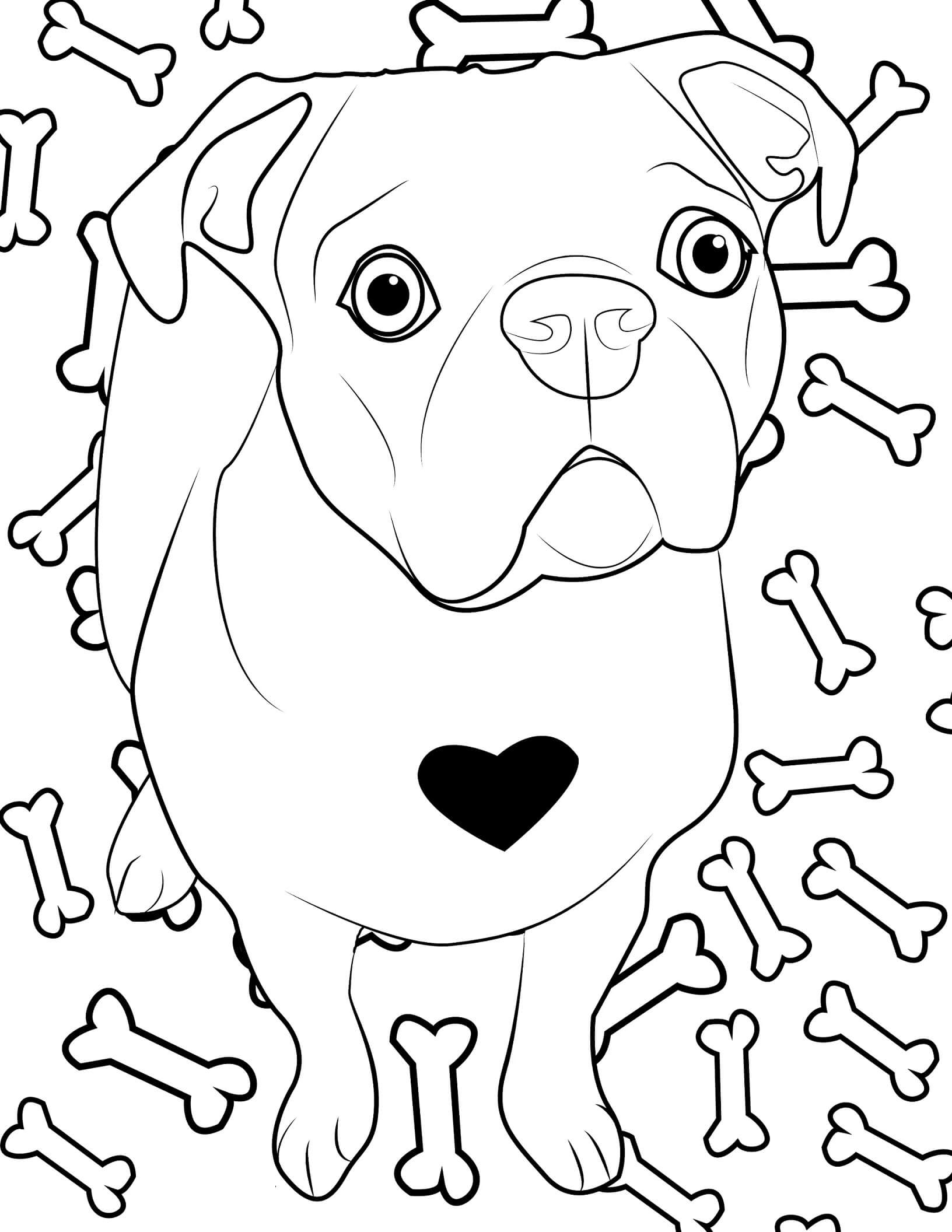 Perro con Huesos