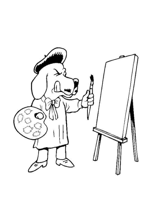 Perro Pintor