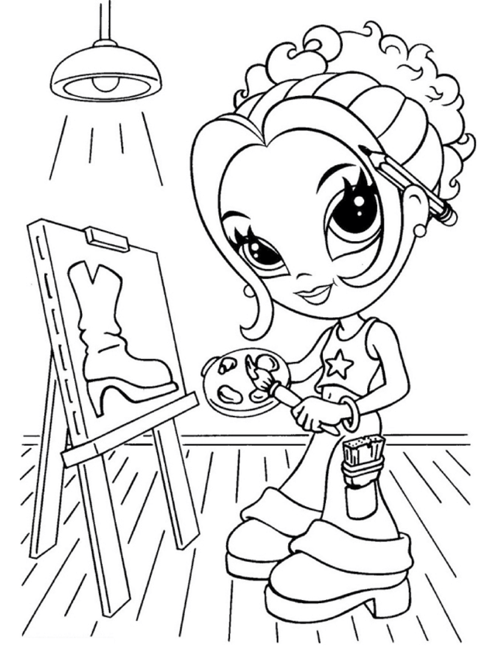 Pintura Chica Glamour