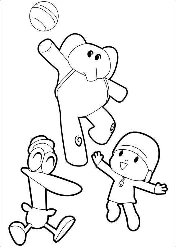 Pocoyo y Amigos Juegan con la Pelota