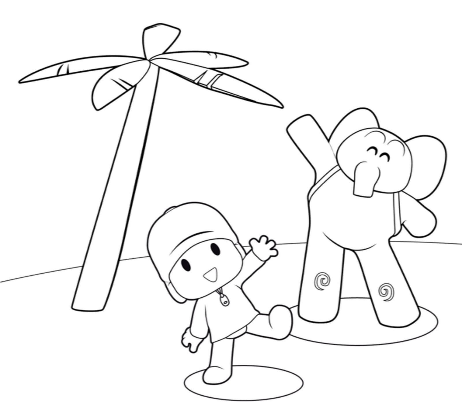 Pocoyo y Elly Felices