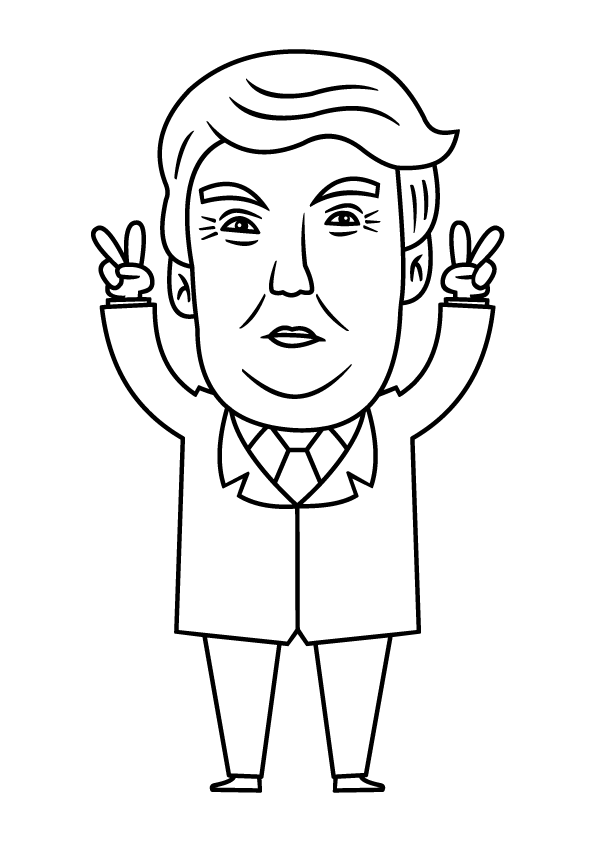 Presidente Divertido Donald Trump
