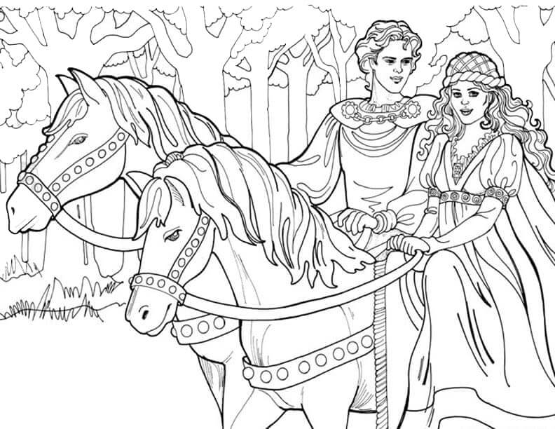 Princesa Leonora a Caballo