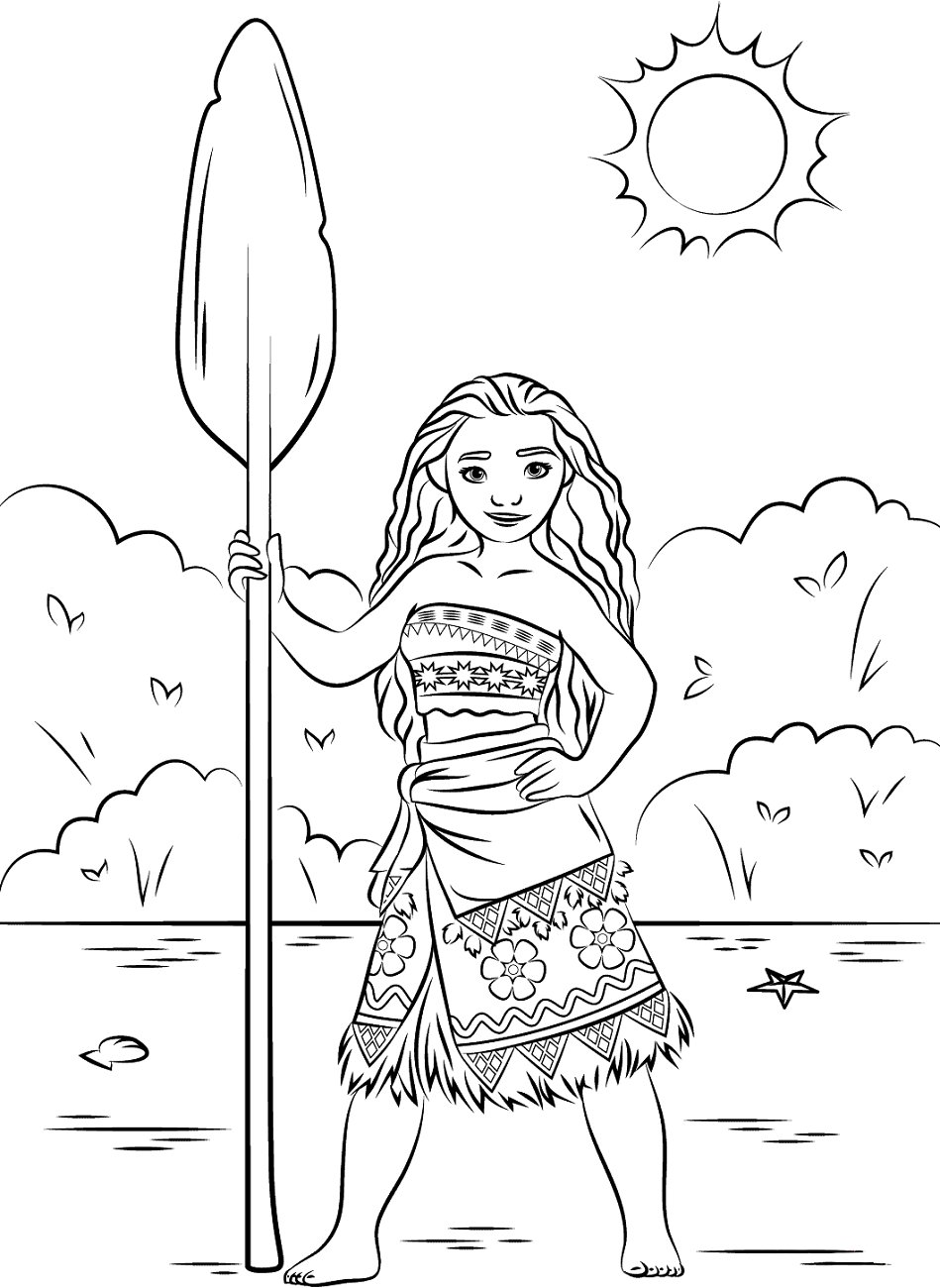 Princesa Moana Sonriendo