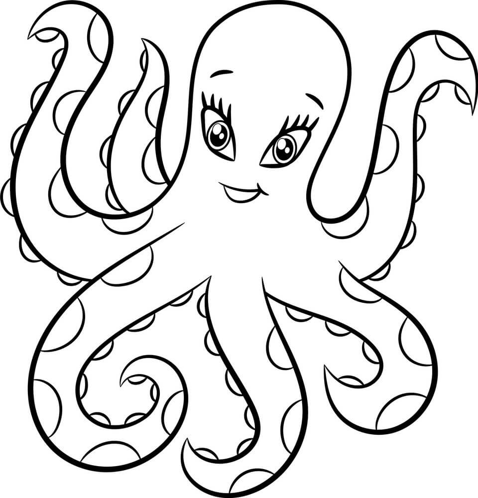 Pulpo de Dibujos Animados