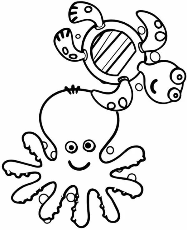 Pulpo y Tortuga