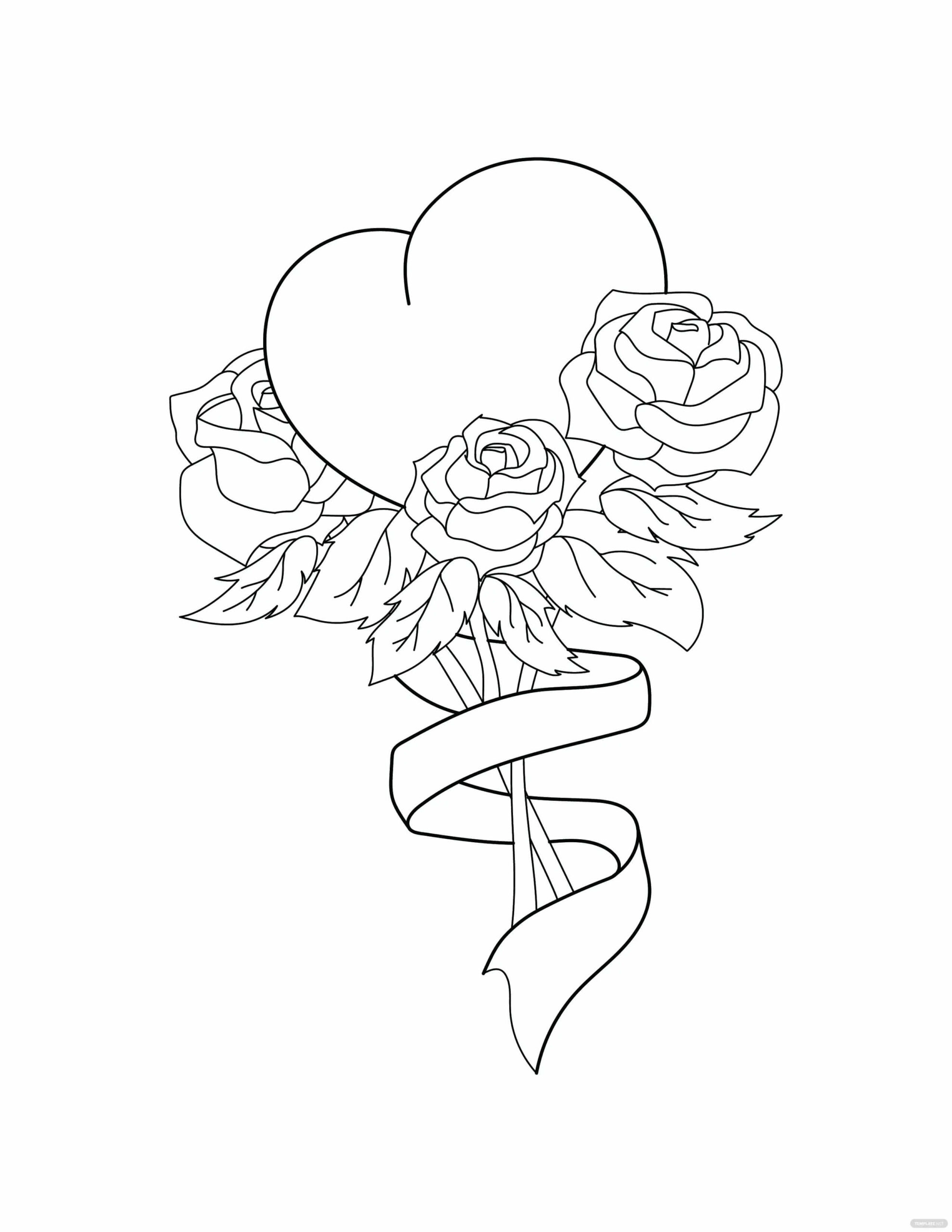 Ramo de Rosas con Corazon