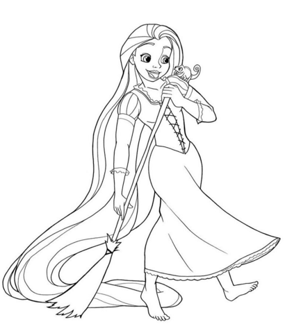 Rapunzel Barriendo