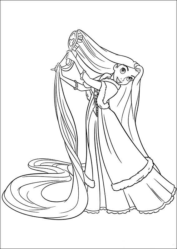 Rapunzel Cepillándose El Pelo