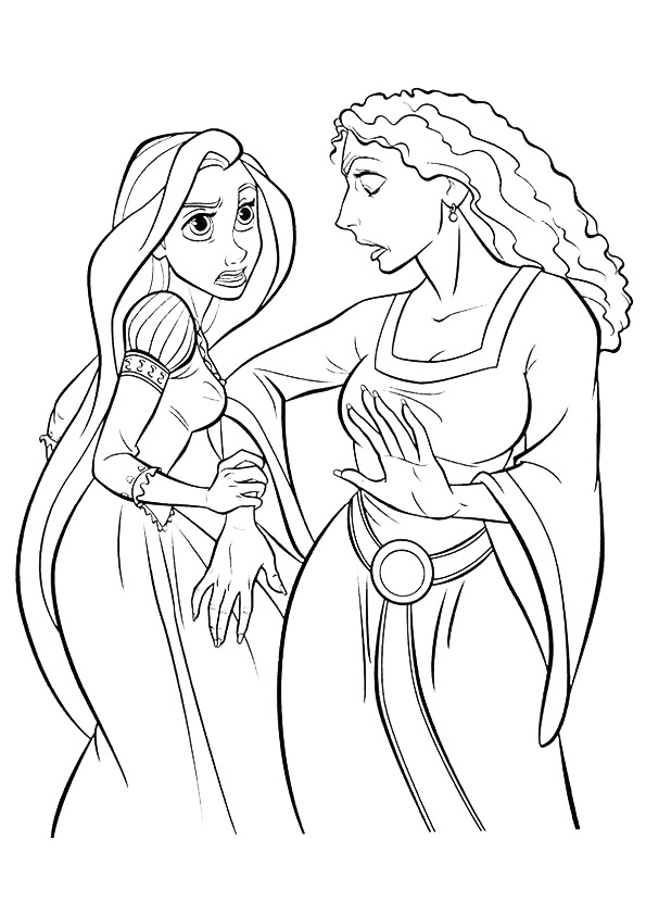 Rapunzel Enojado Con Bruja