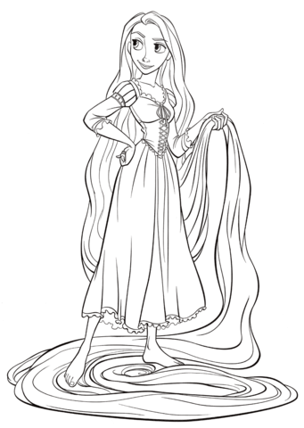 Rapunzel Sonriendo