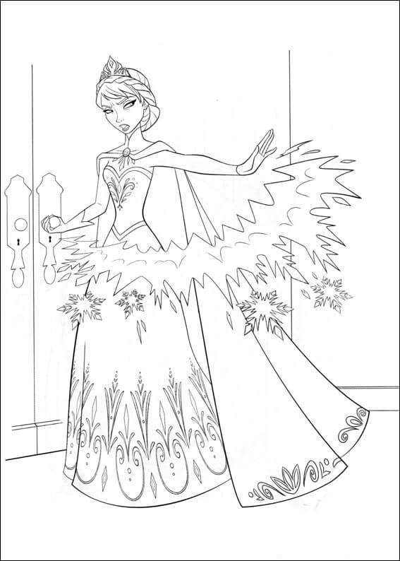 Reina Elsa Enfadada