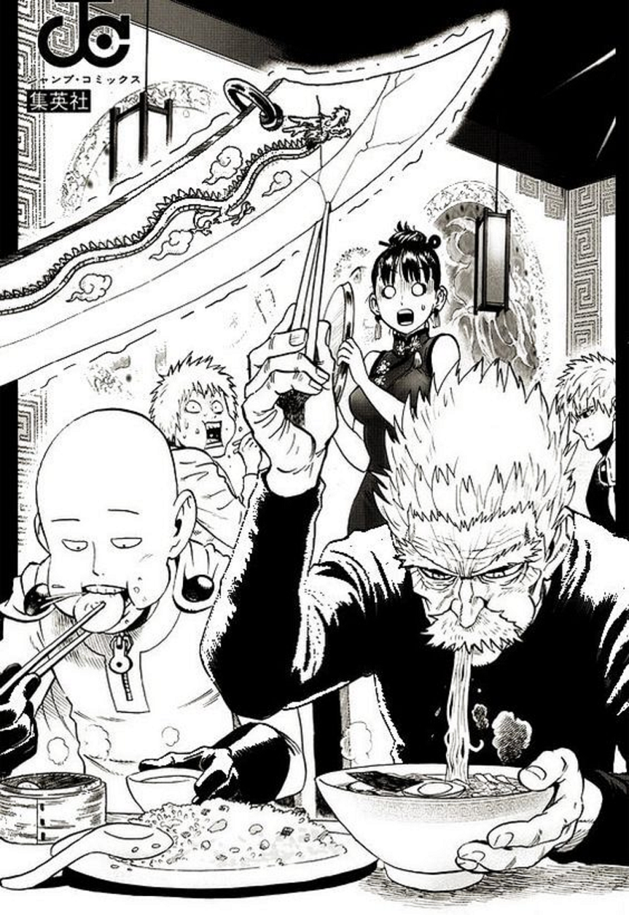 Saitama Y Bang Comiendo