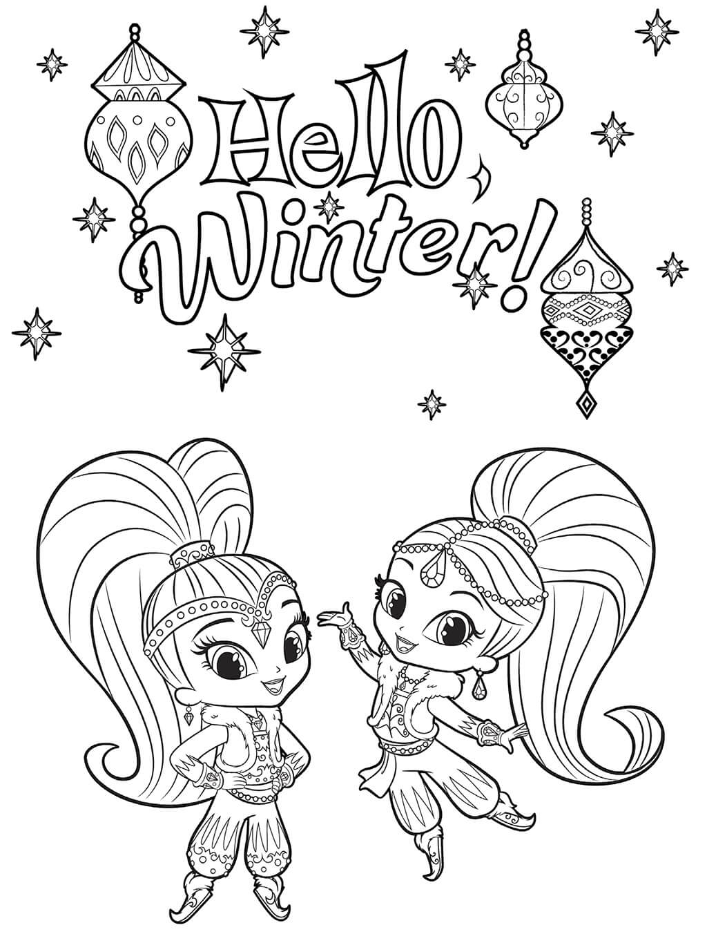 Shine and Shimmer Hola al Invierno
