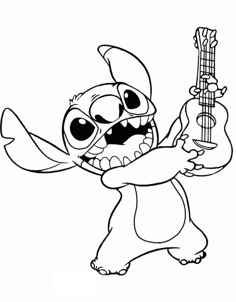 Stitch con Guitarra