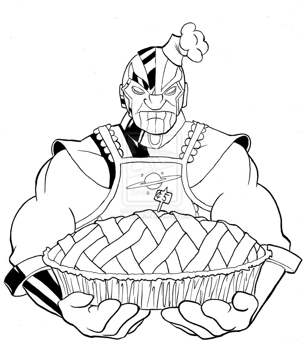 Thanos Haciendo Un Pastel