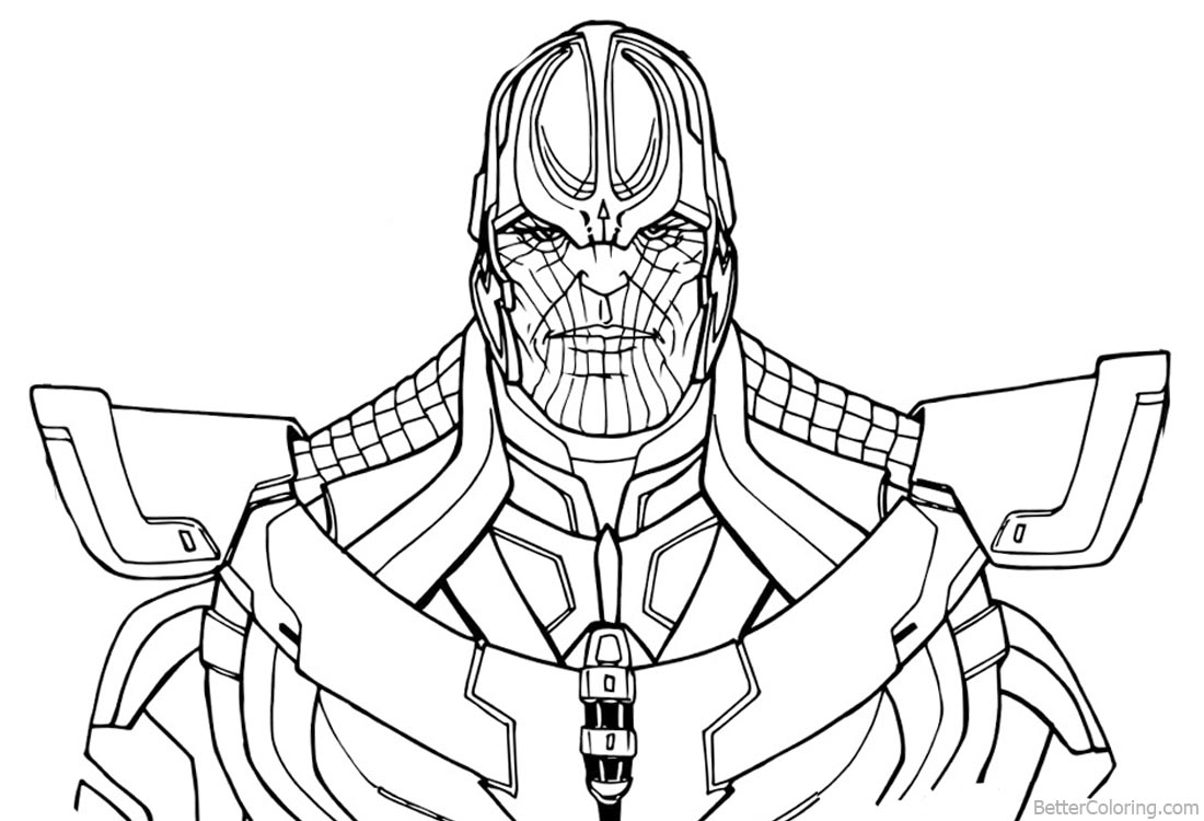 Thanos’s Cara Frontal Cara Frontal De Thanos