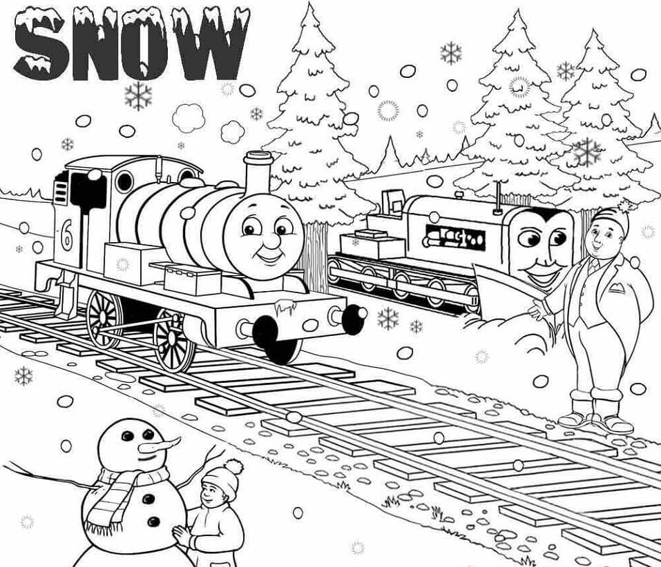 Thomas El Tren Y El Muñeco De Nieve