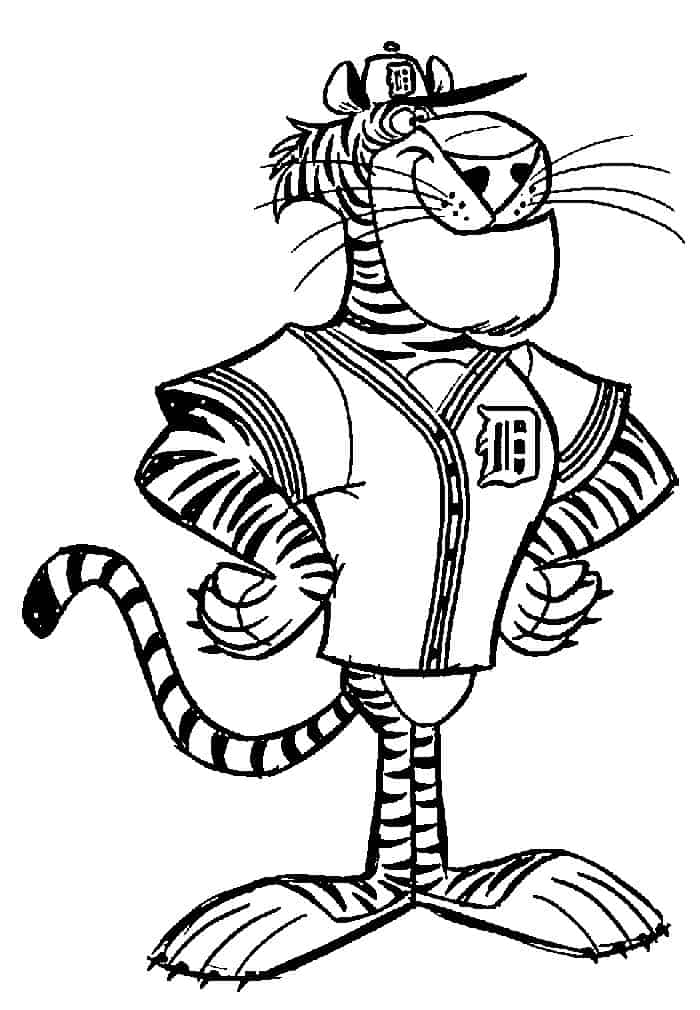 Tigre de dibujos Animados Divertido
