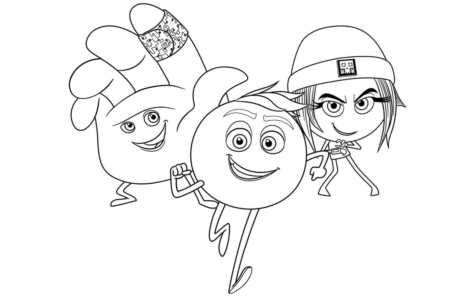 Tres Emoji Dibujo