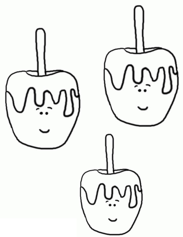 Tres Manzanas de Caramelo