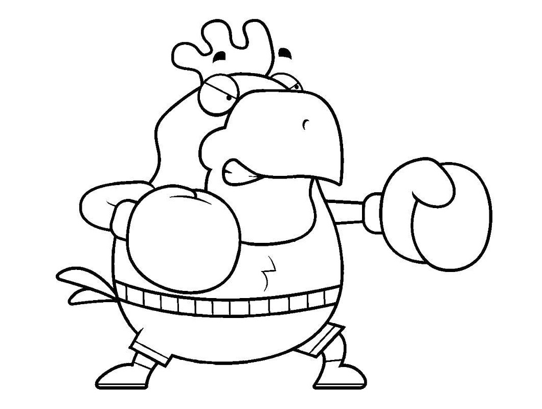 Un Pollo De Patear Boxeo