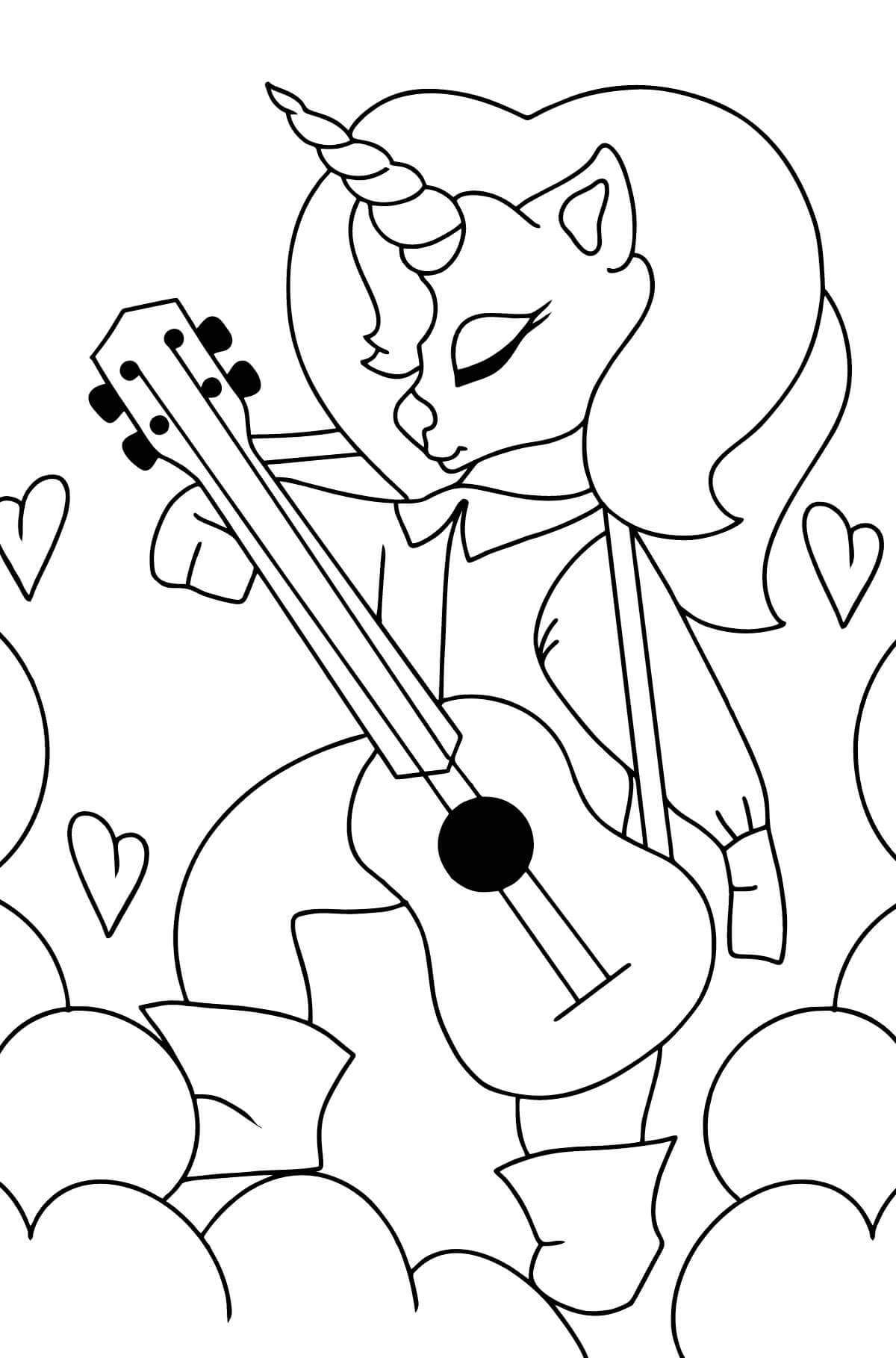 Unicornio Tobando Guitarra