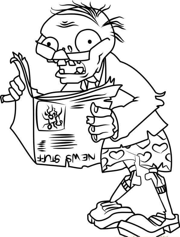 Zombi Lee el Periódico