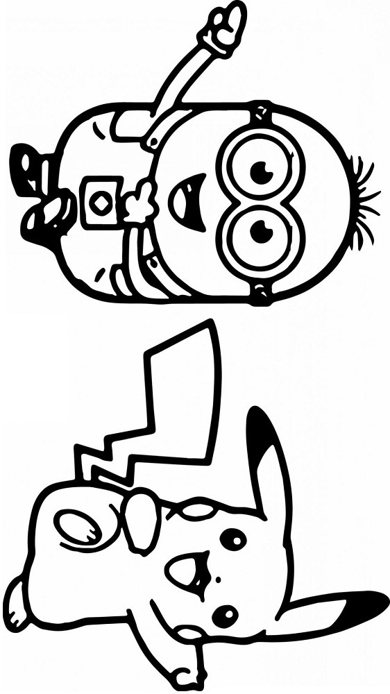 Minions color pages Gallery