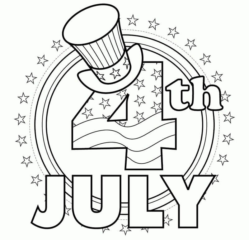 4 de Julio de Bandera Americana