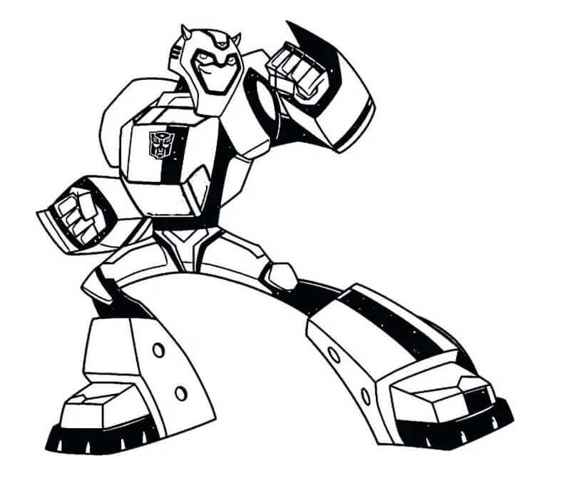 Acción de Bumblebee de Dibujos Animados