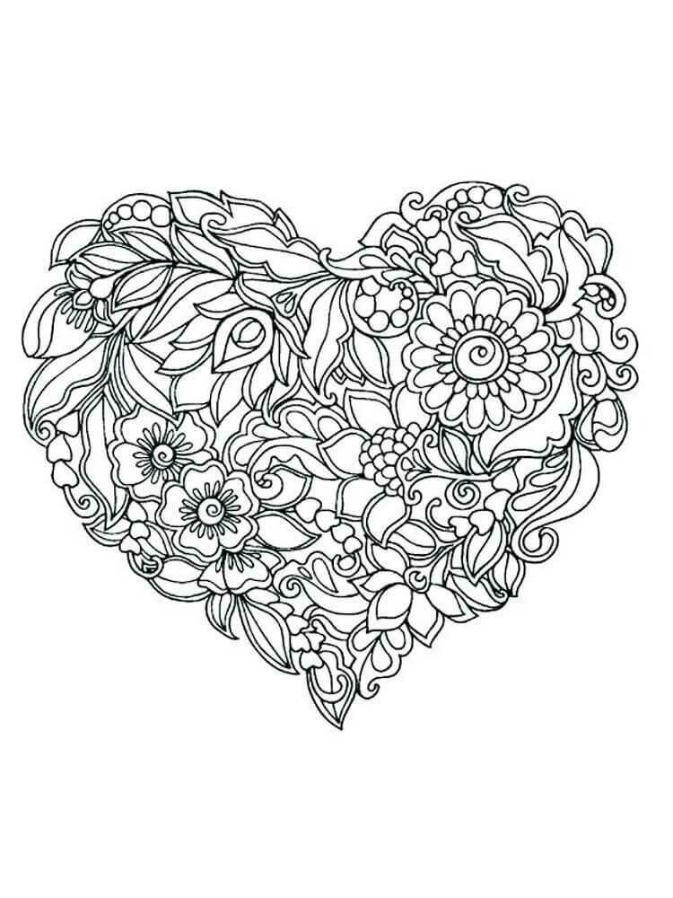 Adorable Corazón Mandala