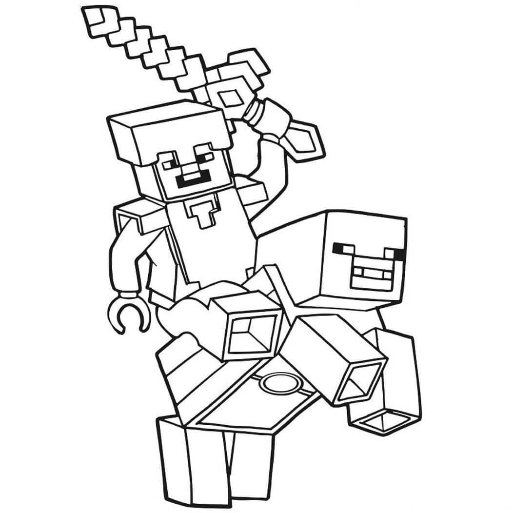 Alex Con Espada En Minecraft