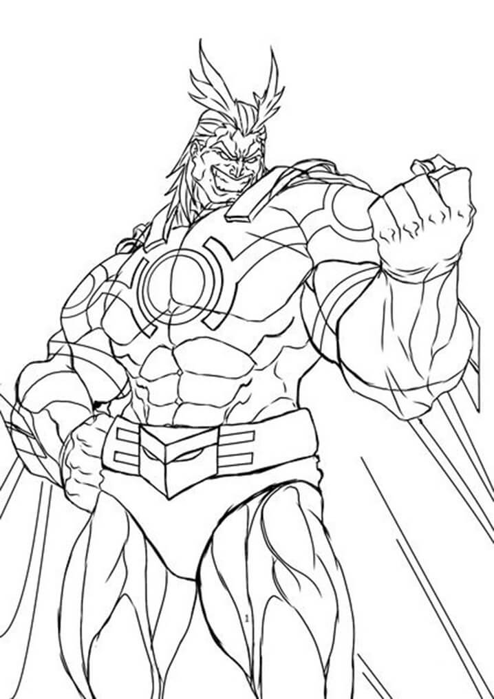 All Might Sonriente