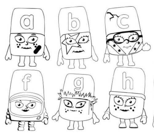 Alphablocks A a H