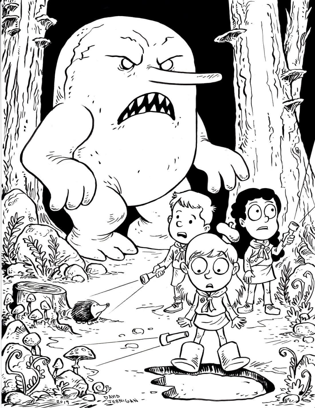 Amigo de Hilda y Monstruo