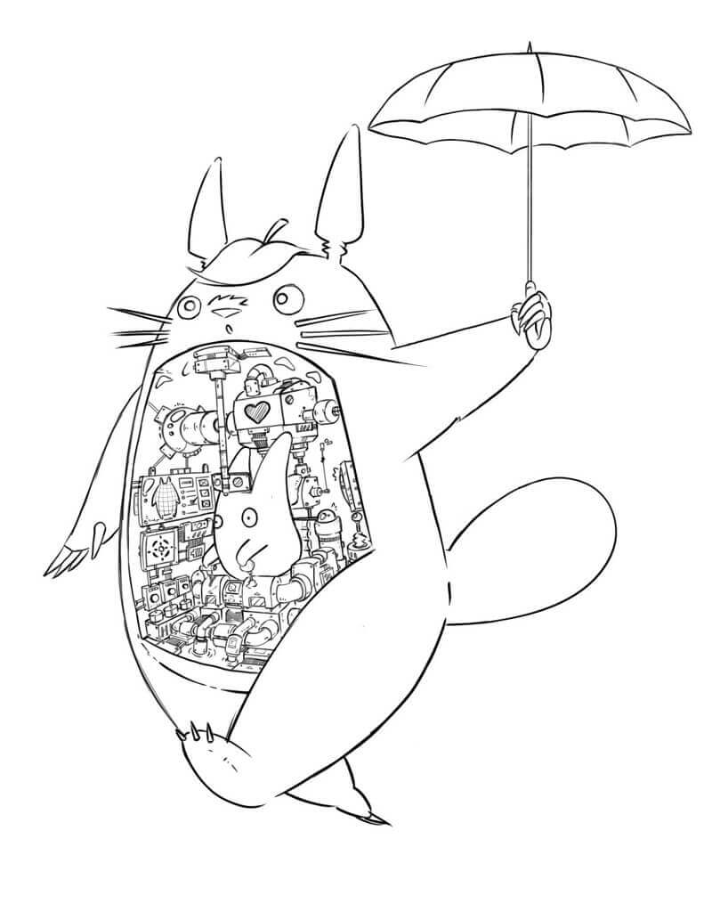 Amistoso Totoro Caminando