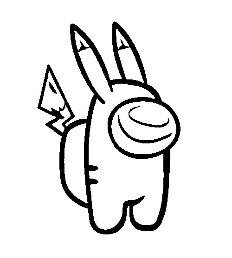 Among Us Pikachu