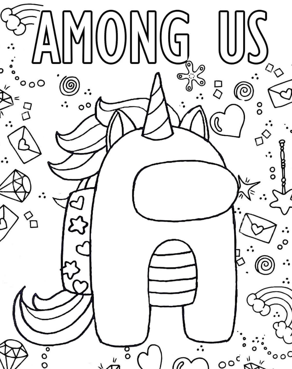 Among Us Unicornio