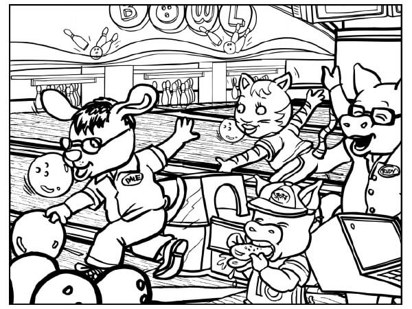 Animal jugar Bolos