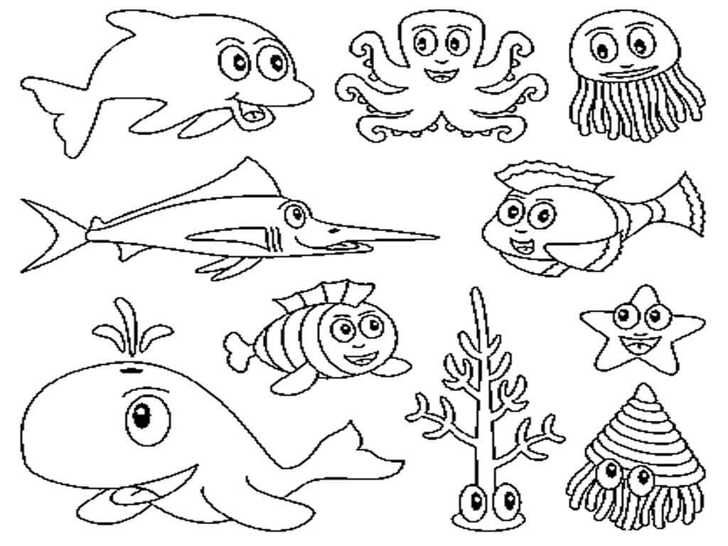 Animales Marinos Divertidos