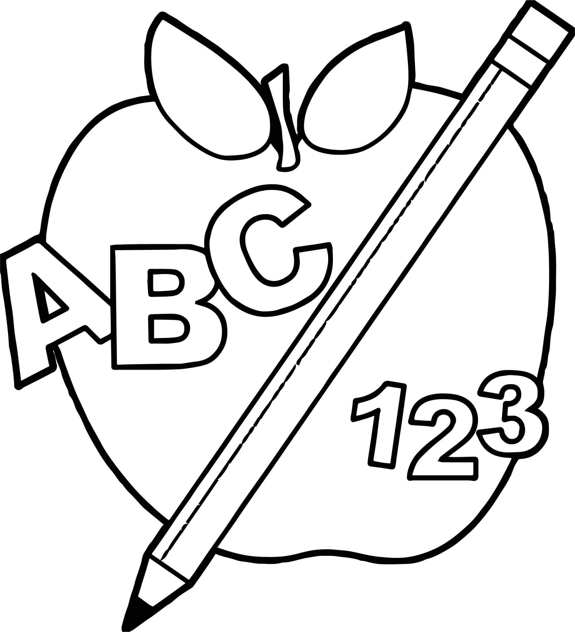 Apple, Alfabeto, Número y Lápiz