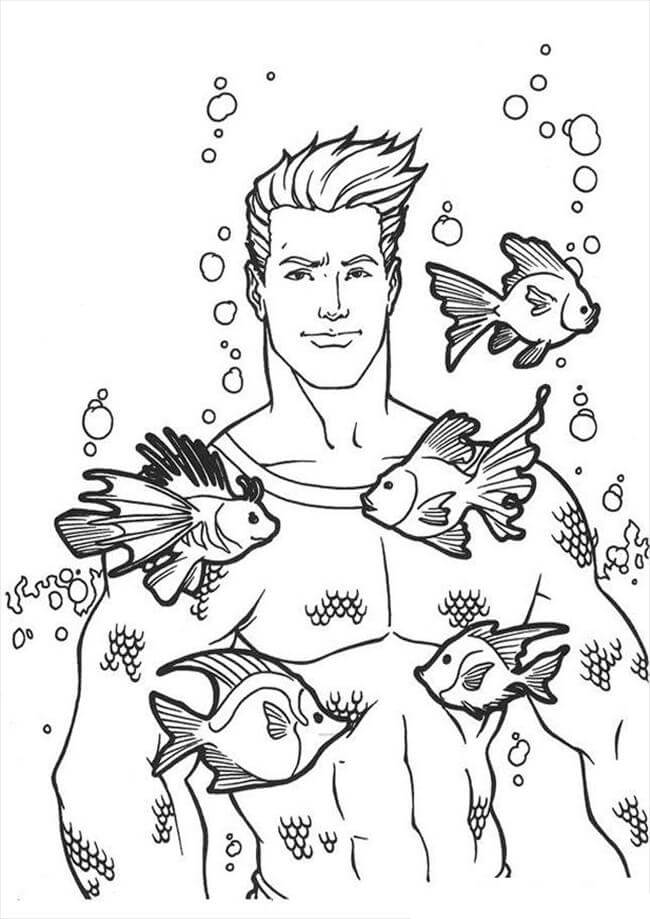 Aquaman con el Pez