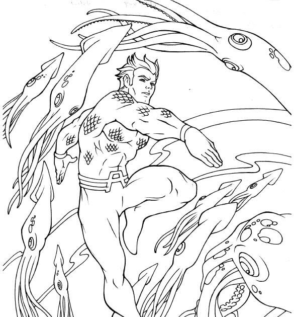 Aquaman y Animal Marino