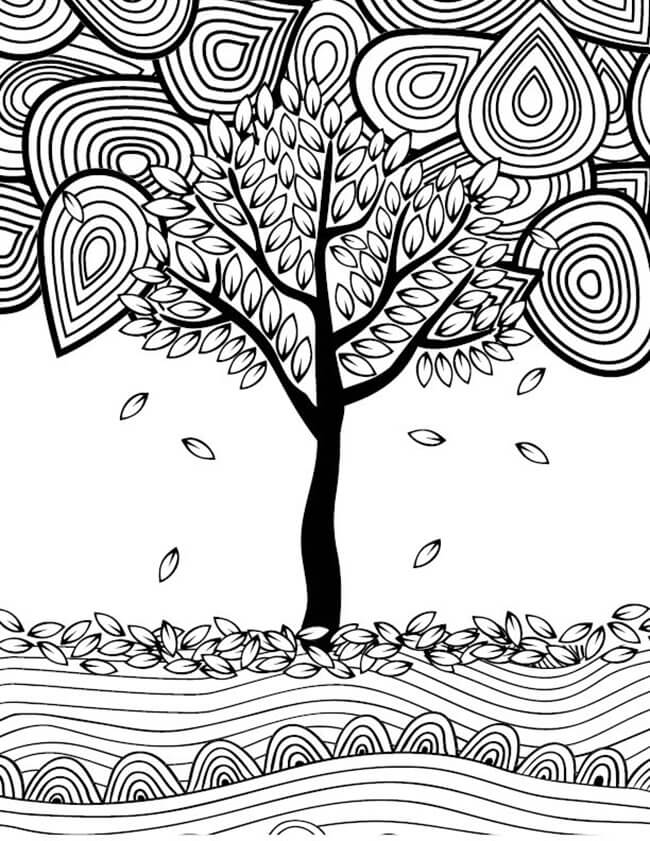 Árbol El Otoño es para Adultos