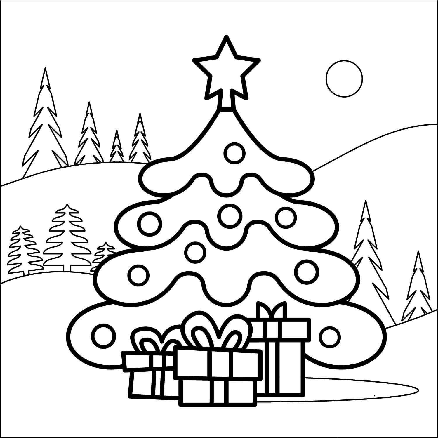 Árbol de Navidad Afuera