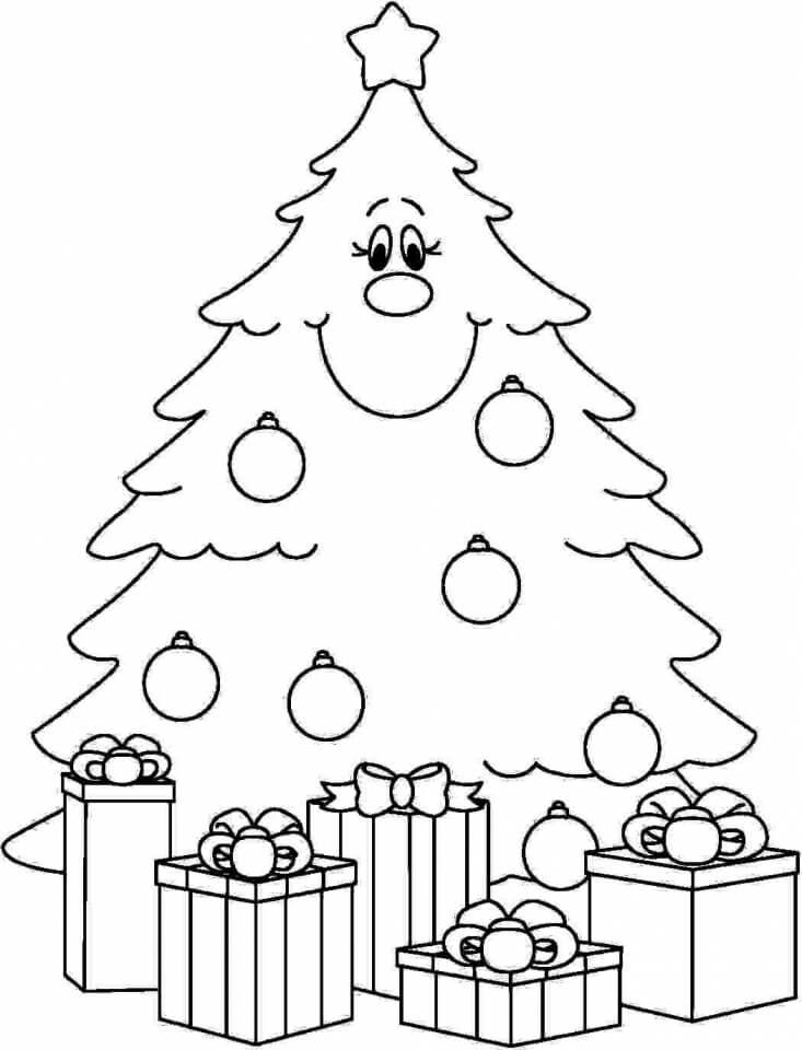 Árbol de Navidad Sonriente
